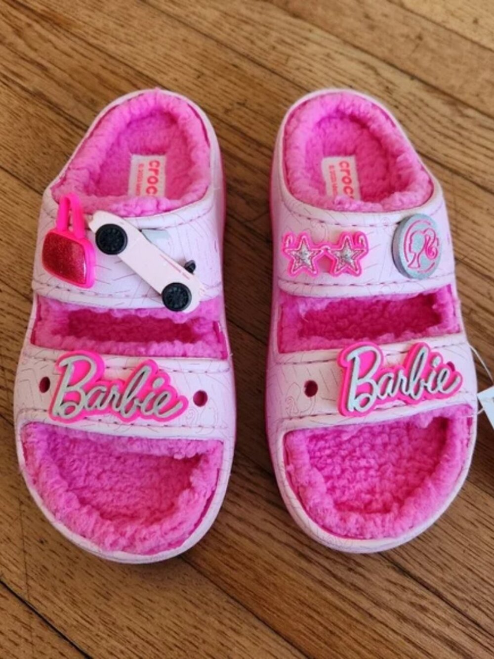 NWOT! LIMITED EDITION Crocs x Barbie The Movie Classic Cozzzy Sandal W12 M10